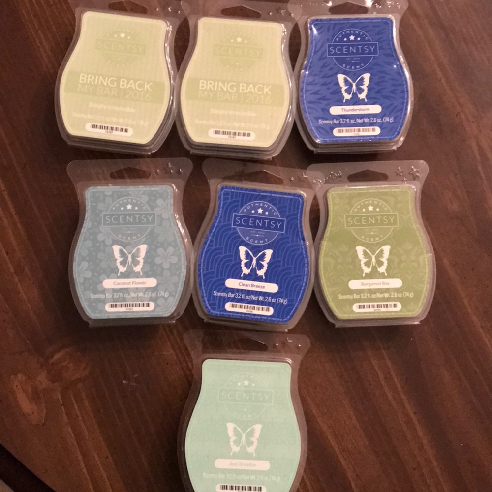 7 Full Scentsy Bars, Assorted